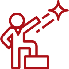 Here's an alt tag for the image: `Person radiating positive energy`